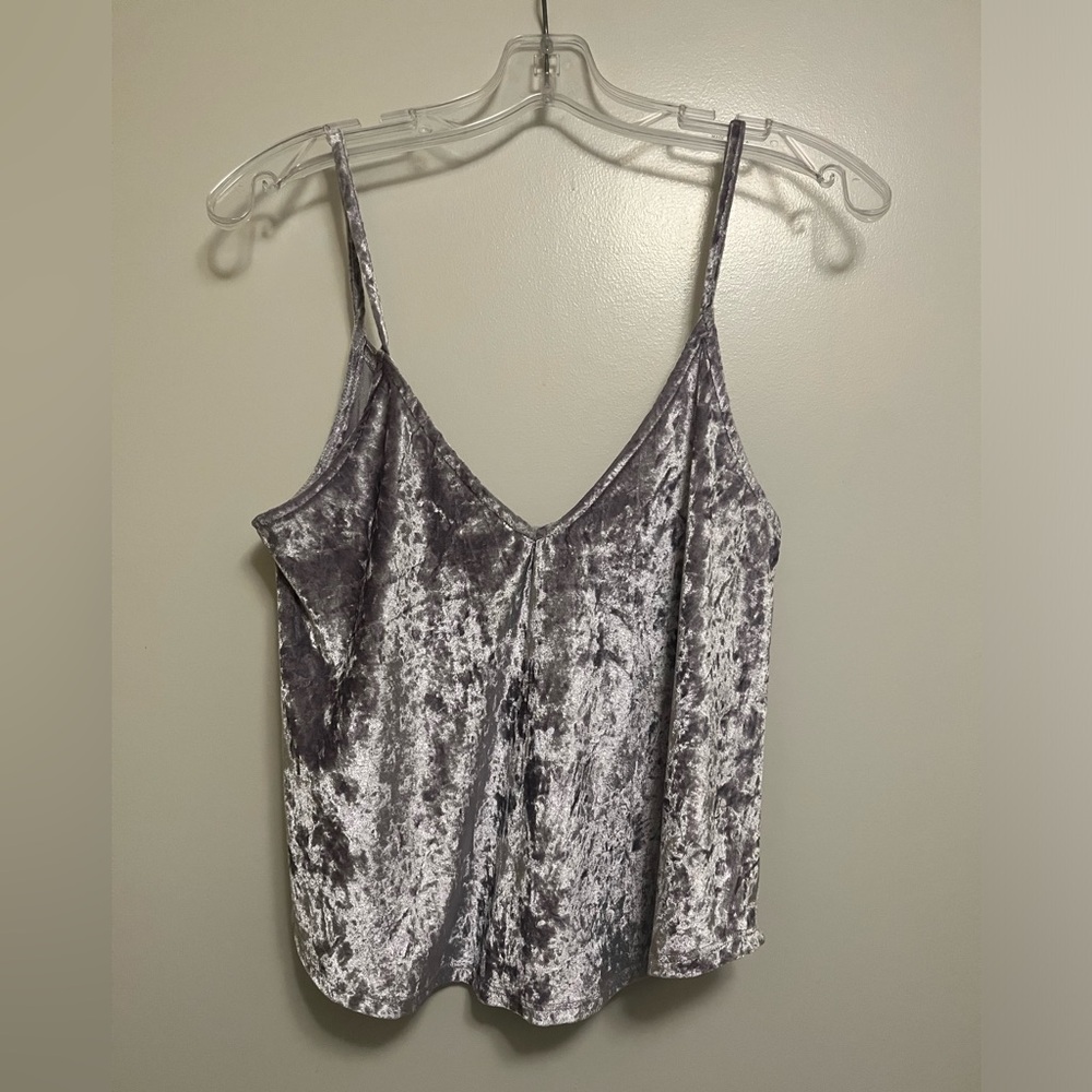 Full Tilt Purple Velvet Tank Top